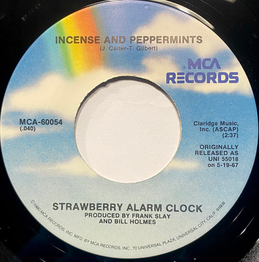 Strawberry Alarm Clock : Incense And Peppermints  (7", Single, RE, Pin)