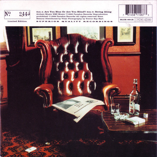 The Bluetones : Are You Blue Or Are You Blind? (7", Single, Ltd, Num, Blu)