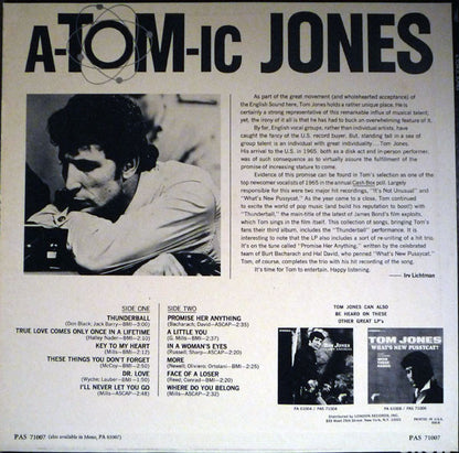 Tom Jones : A-tom-ic Jones (LP, Album)