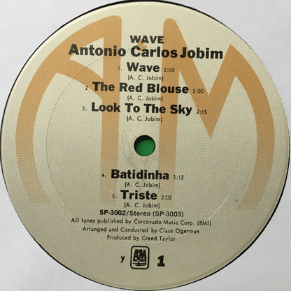 Antonio Carlos Jobim : Wave (LP, Album, RE, Gat)