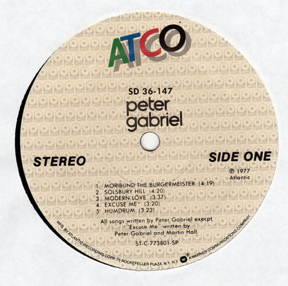 Peter Gabriel : Peter Gabriel (LP, Album, RE, SP )