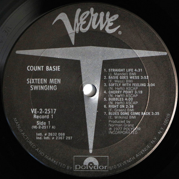 Count Basie : Sixteen Men Swinging (2xLP, Comp, Gat)