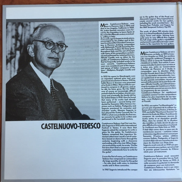 Castelnuovo-Tedesco*, Duo Batendo : The Well-tempered Guitars - 24 Preludes & Fugues Op.199 (LP, Album, Gat)