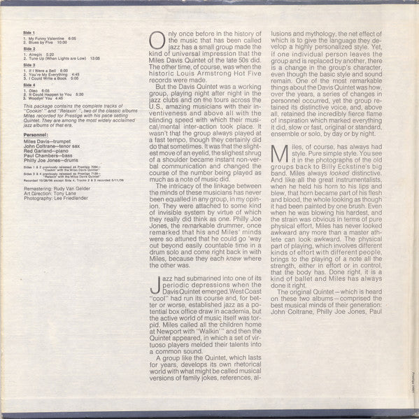 Miles Davis : Miles Davis (2xLP, Comp, RE, RM)