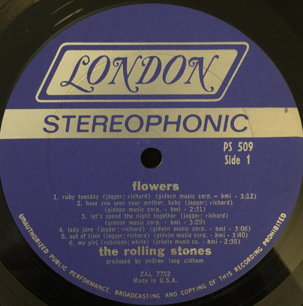 The Rolling Stones : Flowers (LP, Comp, Pit)