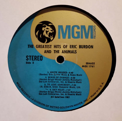 Eric Burdon And The Animals* : The Greatest Hits Of Eric Burdon And The Animals (LP, Comp, RE, MGM)