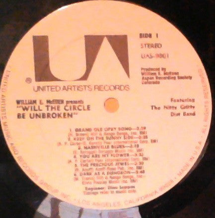 The Nitty Gritty Dirt Band* Featuring Mother Maybelle Carter*, Earl Scruggs, Doc Watson, Roy Acuff, Merle Travis, Jimmy Martin Also Featuring Vassar Clements, Junior Huskey, Norman Blake (2), Pete 'Oswald' Kirby : Will The Circle Be Unbroken (3xLP, Album, Gat)