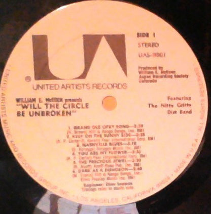 The Nitty Gritty Dirt Band* Featuring Mother Maybelle Carter*, Earl Scruggs, Doc Watson, Roy Acuff, Merle Travis, Jimmy Martin Also Featuring Vassar Clements, Junior Huskey, Norman Blake (2), Pete 'Oswald' Kirby : Will The Circle Be Unbroken (3xLP, Album, Gat)
