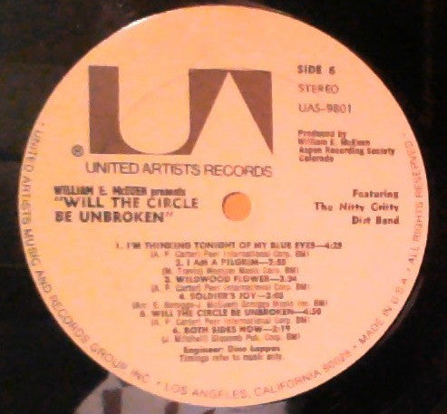 The Nitty Gritty Dirt Band* Featuring Mother Maybelle Carter*, Earl Scruggs, Doc Watson, Roy Acuff, Merle Travis, Jimmy Martin Also Featuring Vassar Clements, Junior Huskey, Norman Blake (2), Pete 'Oswald' Kirby : Will The Circle Be Unbroken (3xLP, Album, Gat)
