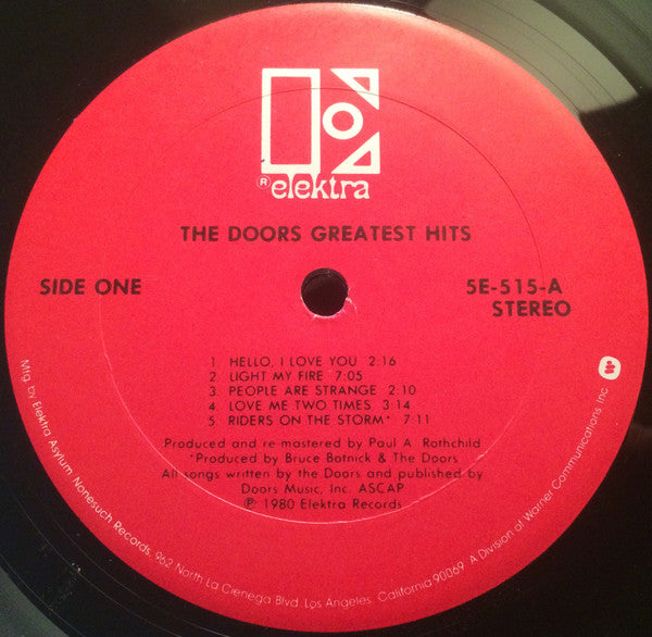The Doors : Greatest Hits (LP, Comp, SP)