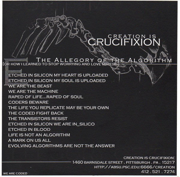 Creation Is Crucifixion / [Fate Of] Icarus* : Creation Is Crucifixion / [Fate Of] Icarus (7")
