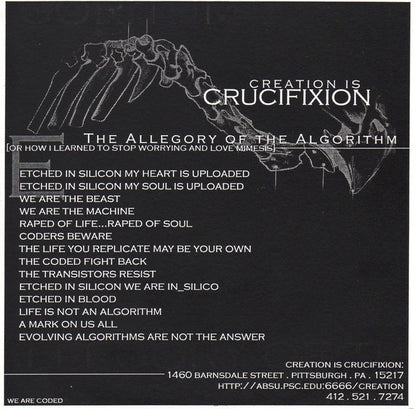 Creation Is Crucifixion / [Fate Of] Icarus* : Creation Is Crucifixion / [Fate Of] Icarus (7")