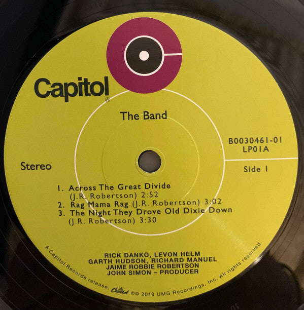 The Band : The Band  (2x12", Album, RE, RM, 50t)