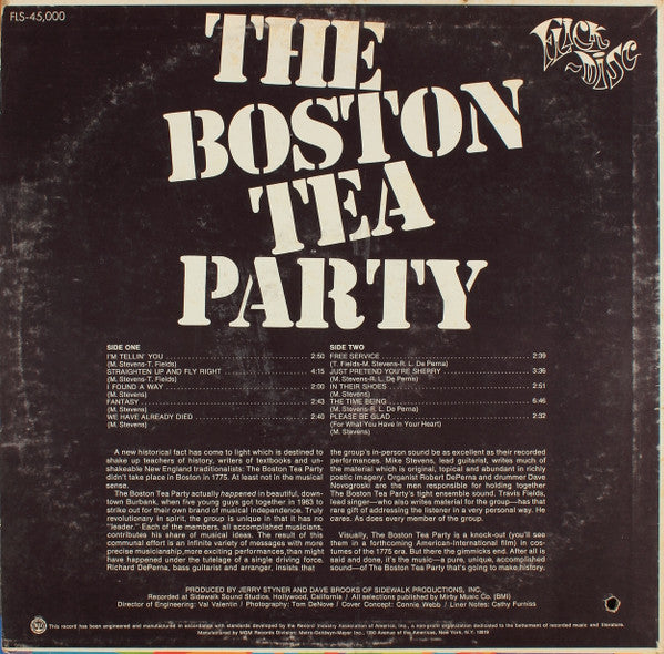 The Boston Tea Party : The Boston Tea Party (LP, Album, Wad)