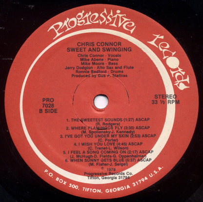 Chris Connor : Sweet And Swinging (LP)