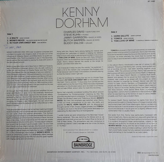 Kenny Dorham : Kenny Dorham (LP, Album, RE)
