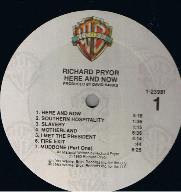Richard Pryor : Here And Now (LP, Album, All)