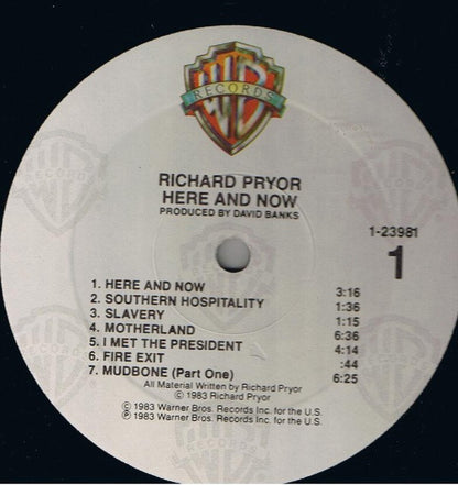 Richard Pryor : Here And Now (LP, Album, All)
