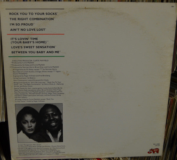 Linda Clifford & Curtis Mayfield : The Right Combination (LP, Album, 73,)