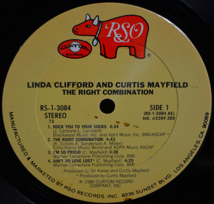 Linda Clifford & Curtis Mayfield : The Right Combination (LP, Album, 73,)