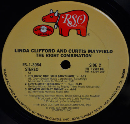 Linda Clifford & Curtis Mayfield : The Right Combination (LP, Album, 73,)