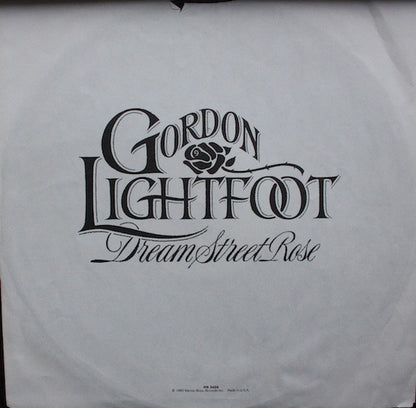 Gordon Lightfoot : Dream Street Rose (LP, Album, Los)