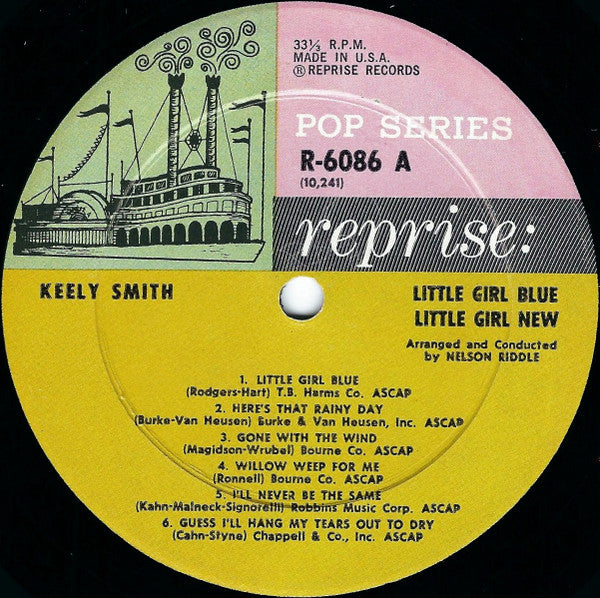 Keely Smith : Little Girl Blue / Little Girl New (LP, Mono)