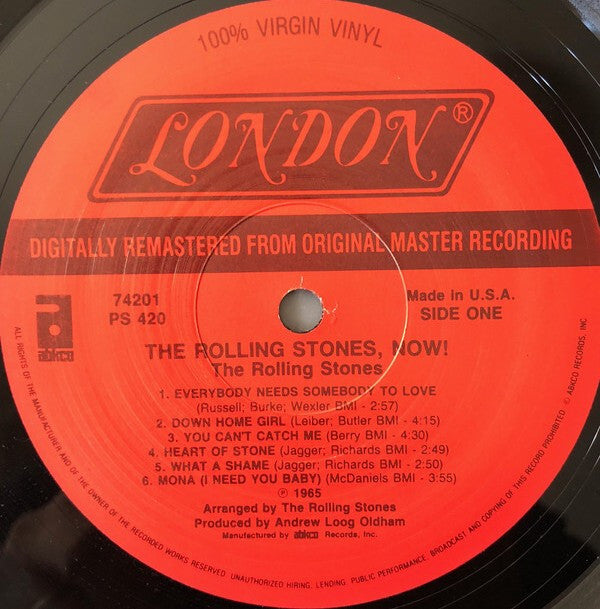 The Rolling Stones : The Rolling Stones, Now! (LP, Album, Mono, RE, RM, EMW)