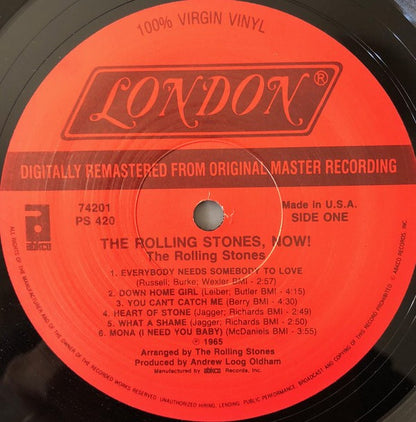 The Rolling Stones : The Rolling Stones, Now! (LP, Album, Mono, RE, RM, EMW)
