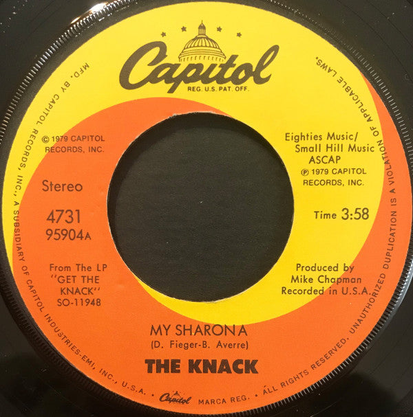 The Knack (3) : My Sharona (7", Single, Win)