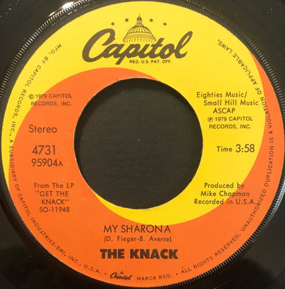 The Knack (3) : My Sharona (7", Single, Win)
