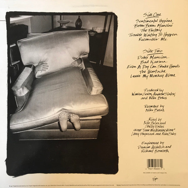 Warren Zevon : Sentimental Hygiene (LP, Album, All)