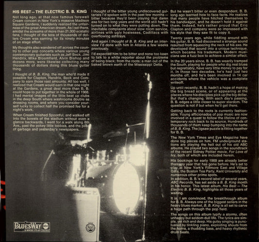 B.B. King : His Best - The Electric B.B. King (LP, Album, Gat)