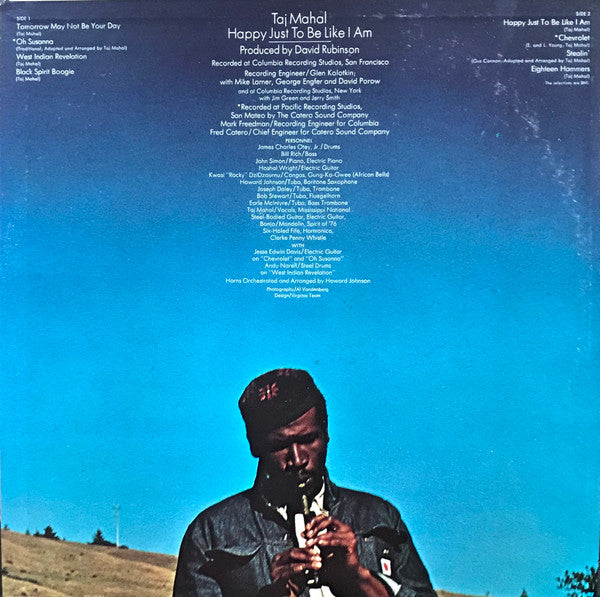 Taj Mahal : Happy Just To Be Like I Am (LP, Album, Pit)