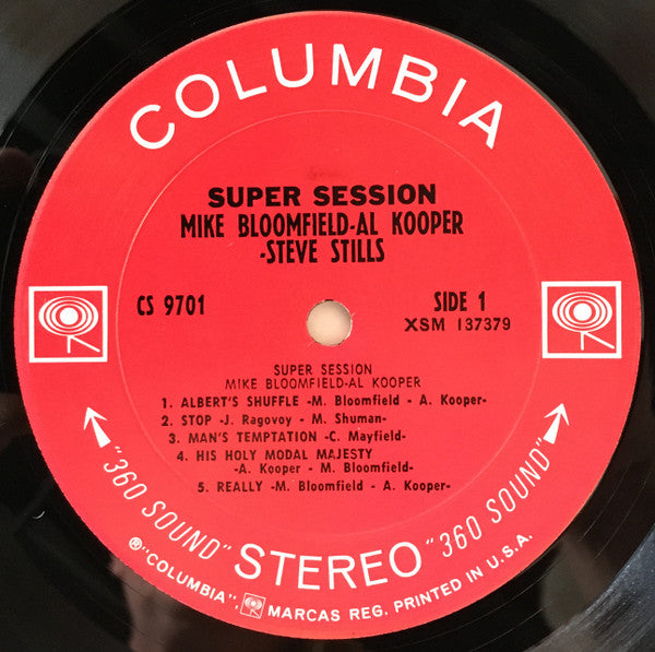 Mike Bloomfield, Al Kooper, Steve Stills* : Super Session (LP, Album, 360)