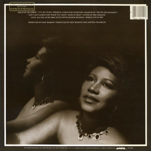 Aretha Franklin : Love All The Hurt Away (LP, Album)