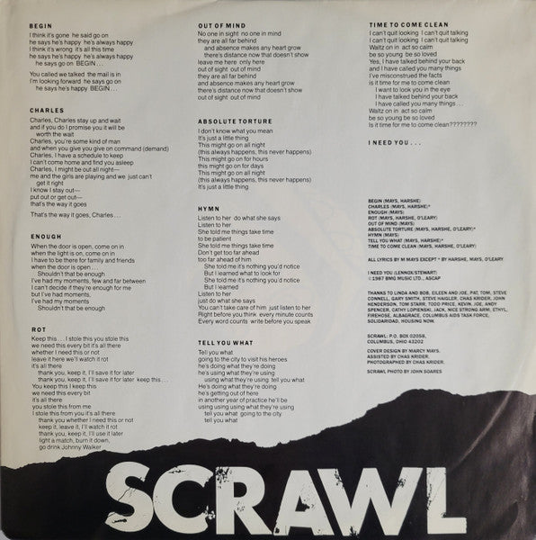 Scrawl : Smallmouth (LP, Album)