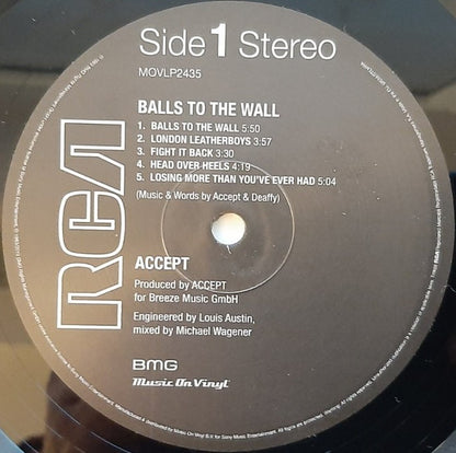 Accept : Balls To The Wall (LP, Album, RE)