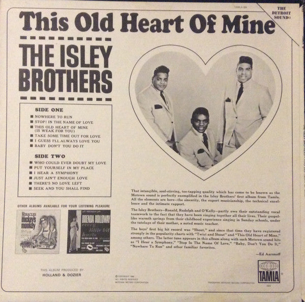The Isley Brothers : This Old Heart Of Mine (LP, Album, Roc)