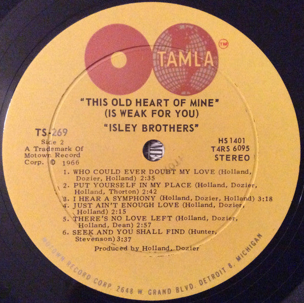 The Isley Brothers : This Old Heart Of Mine (LP, Album, Roc)