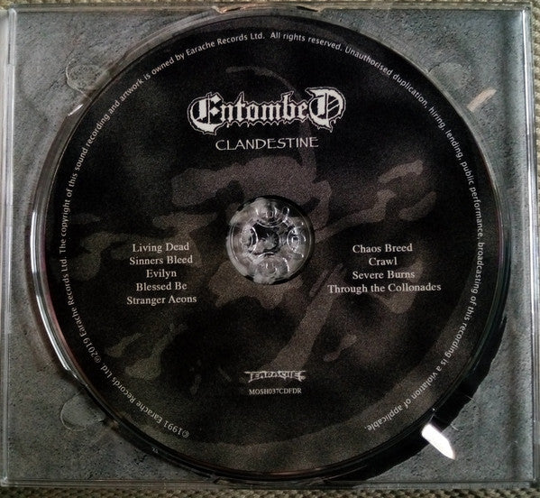 Entombed : Clandestine (CD, Album, RE, RM, FDR)
