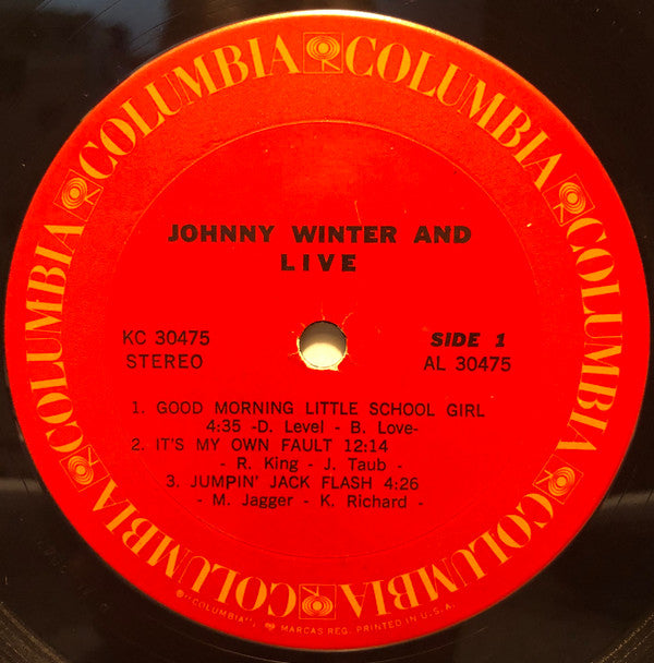 Johnny Winter And : Live Johnny Winter And (LP, Album, Ter)