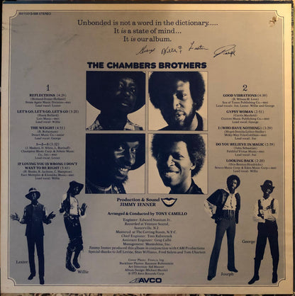The Chambers Brothers : Unbonded (LP, Album, Son)