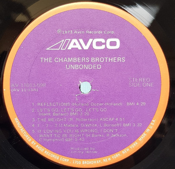 The Chambers Brothers : Unbonded (LP, Album, Son)