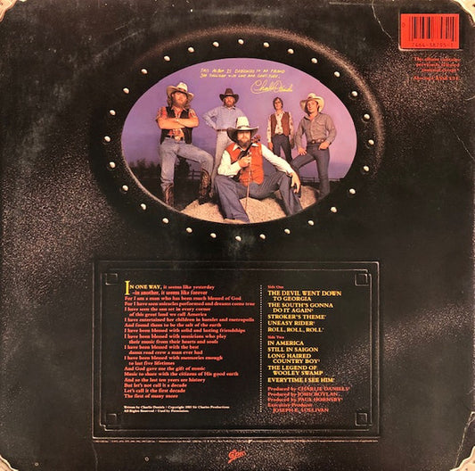 The Charlie Daniels Band : A Decade Of Hits (LP, Album, Comp, Pit)