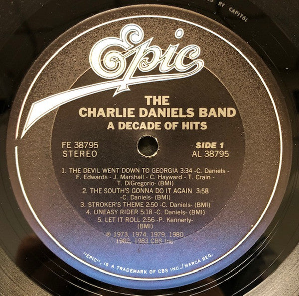 The Charlie Daniels Band : A Decade Of Hits (LP, Album, Comp, Pit)