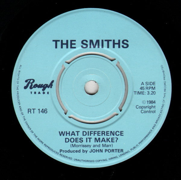 The Smiths : What Difference Does It Make? (7", Single, Mor)