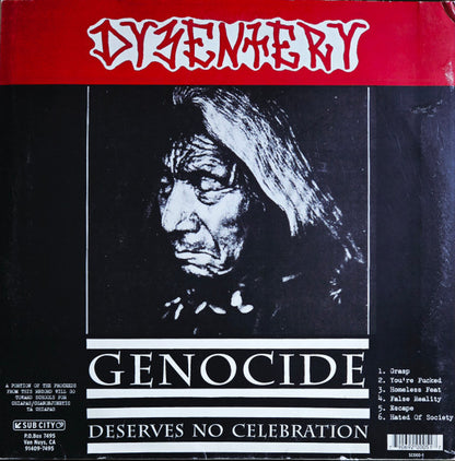 Falling Sickness, Dysentery (3) : Split (10", Ltd, bla)