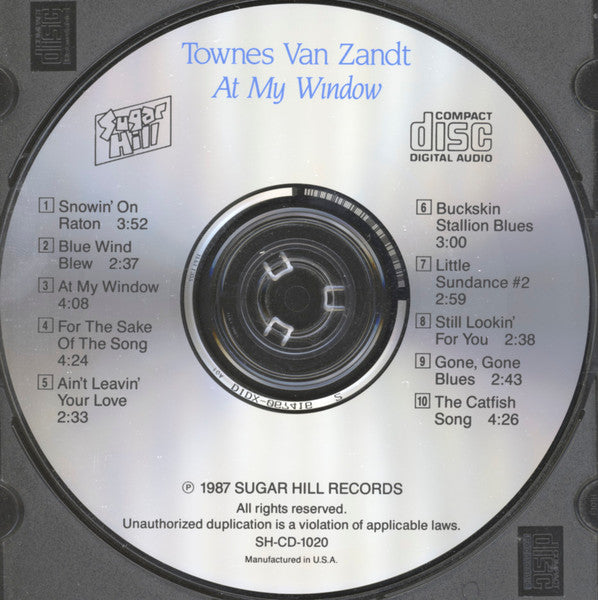 Townes Van Zandt : At My Window (CD, Album)