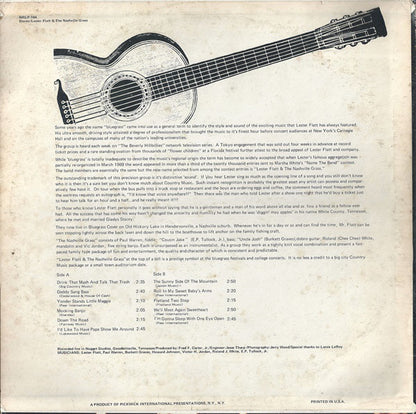 Lester Flatt & The Nashville Grass : The One And Only... (LP, Album, Promo)